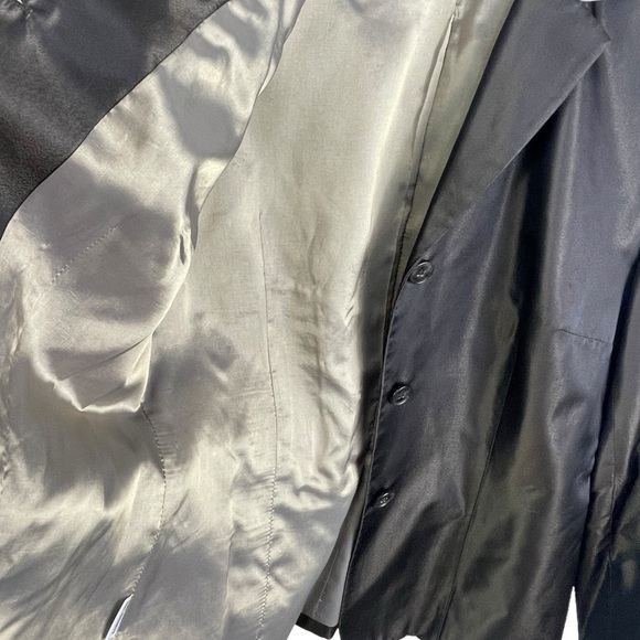 Ann Taylor 100% Silk Chocolate Brown Bronze Blazer Jacket Career Coat Classic - Picture 12 of 14